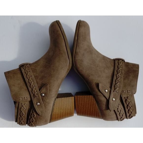 Indigo Rd. Western Boho Spring Booties Ankle Boots Brown Size 7.5 - Picture 6 of 11
